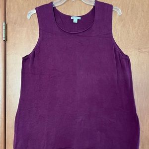Coldwater Creek, size 2X, sweater tank, silk blend